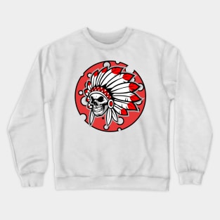 Skull indian Crewneck Sweatshirt